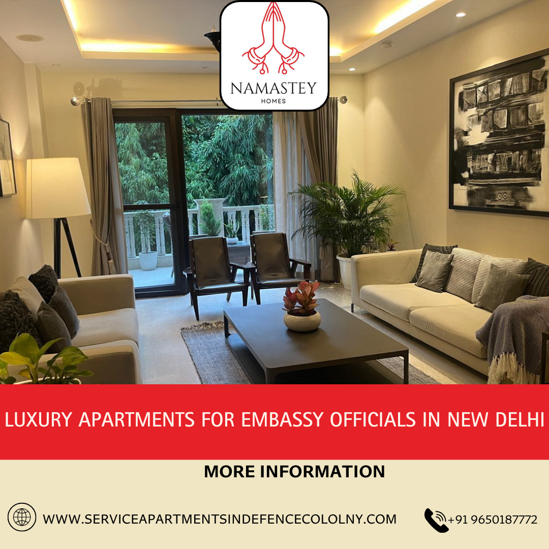 Luxury apartments for embassy officials in New Delhi