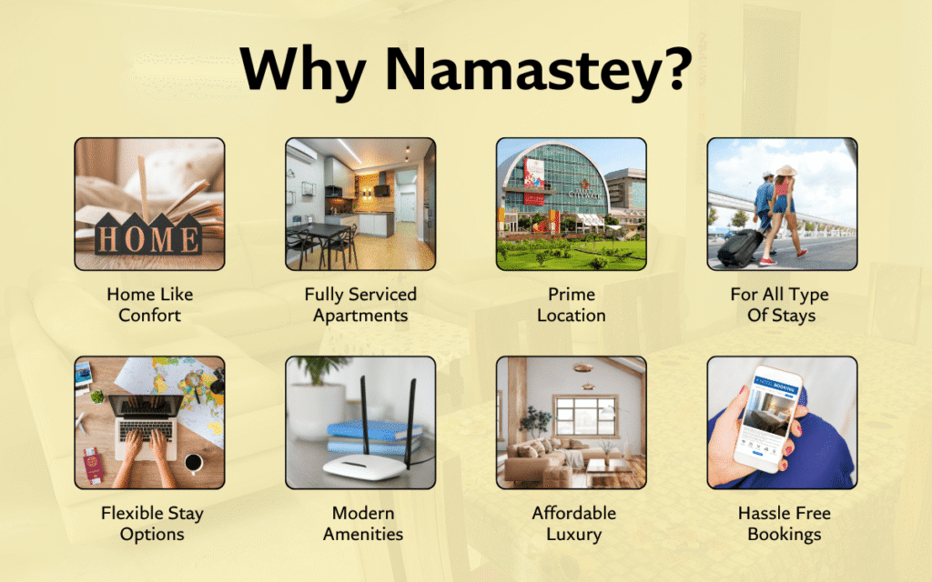 Why do corporate travelers prefer service apartments in Delhi?